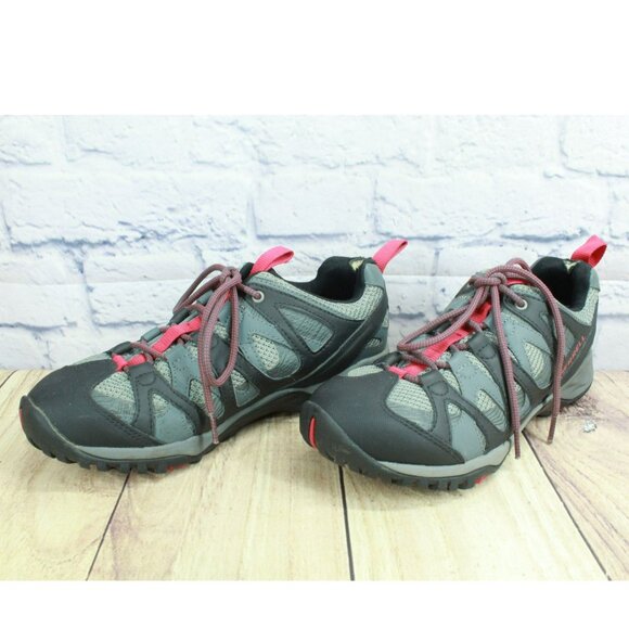 Merrell Turbulence Gray Leather Lace Up Goretex Waterproof Hiking Shoes Size 9 - Picture 2 of 10